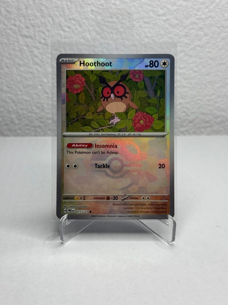 Hoothoot Masterball #77 Pokemon Prismatic Evolutions