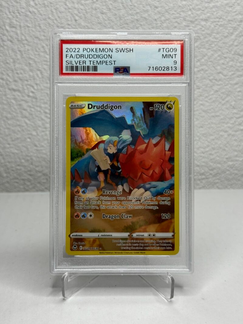 2022 Pokémon SWSH FA/Druddigon Silver Tempest PSA 9