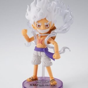 One Piece World Collactable Figures x S.H. Figuarts Actionfigur Monkey D. Ruffy Gear 5 8 cm